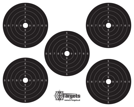 Cible Classic Target 26 X 26 Cm - Carton 250 G/m² Pour Entraînement Tir Précis