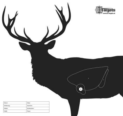 Zielscheibe Hirsch