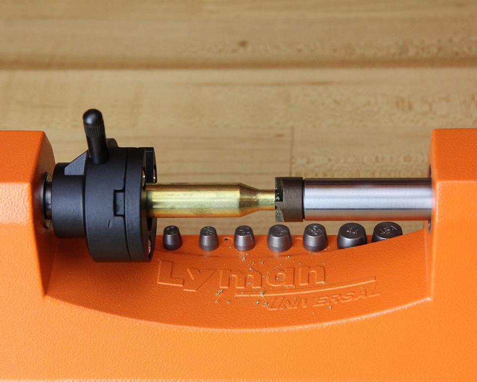 Lyman Universal Case Trimmer With Carbide Cutter - 9 Pilot Multi-Pack