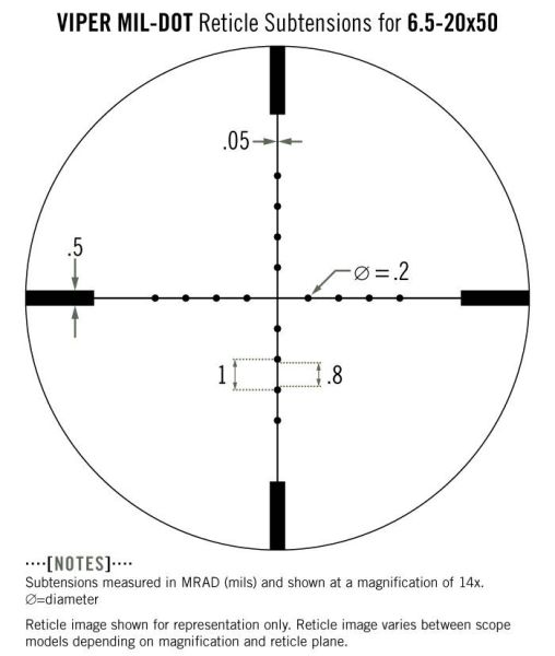 6,5-20x50 PA Mil Dot